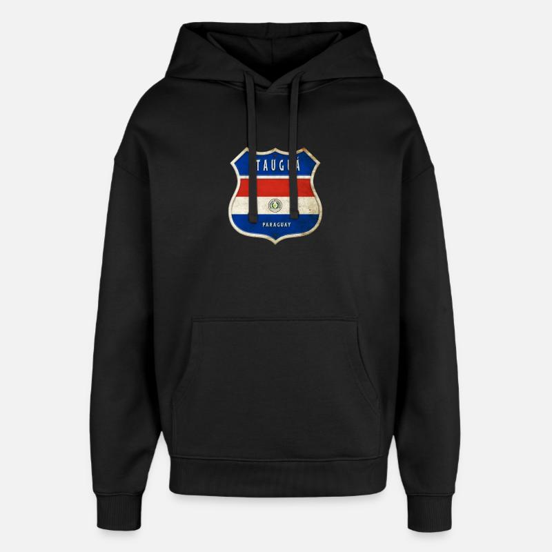 Design du drapeau d'Itauguá, Paraguay - Sweat à capuche unisexe Stanley/Stella Oversized - noir