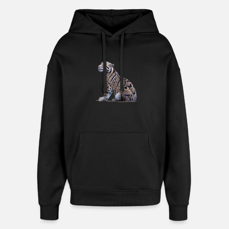 Nebelparder - Oversized Unisex Hoodie von Stanley/Stella - Schwarz