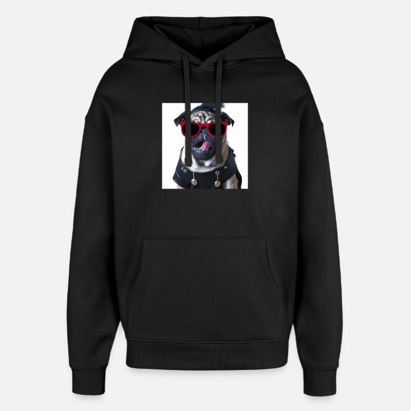 punk mops - Oversized Unisex Hoodie von Stanley/Stella - Schwarz