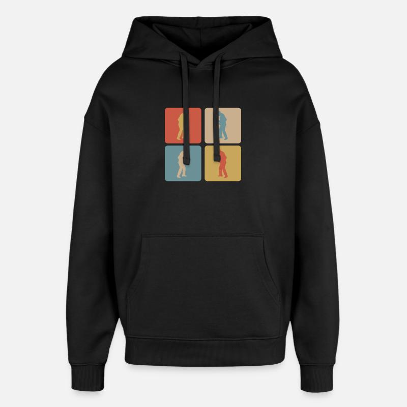 Saxophone Design - Oversized Unisex Hoodie von Stanley/Stella - Schwarz