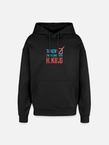 Mountains Statement Hiker Hiking - Oversized Unisex Hoodie by Stanley/Stella - black