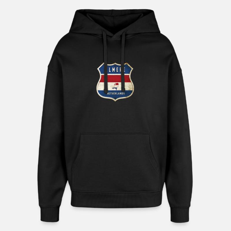 Design du blason d'Almere, Pays-Bas - Sweat à capuche unisexe Stanley/Stella Oversized - noir