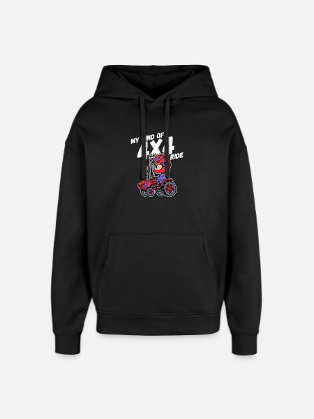 Traktor Jungbauer Landleben Statement Fahrzeug - Oversized Unisex Hoodie von Stanley/Stella - Schwarz
