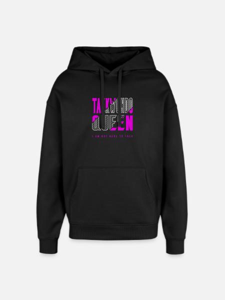 Taekwondo Queen - Oversized Unisex Hoodie by Stanley/Stella - black