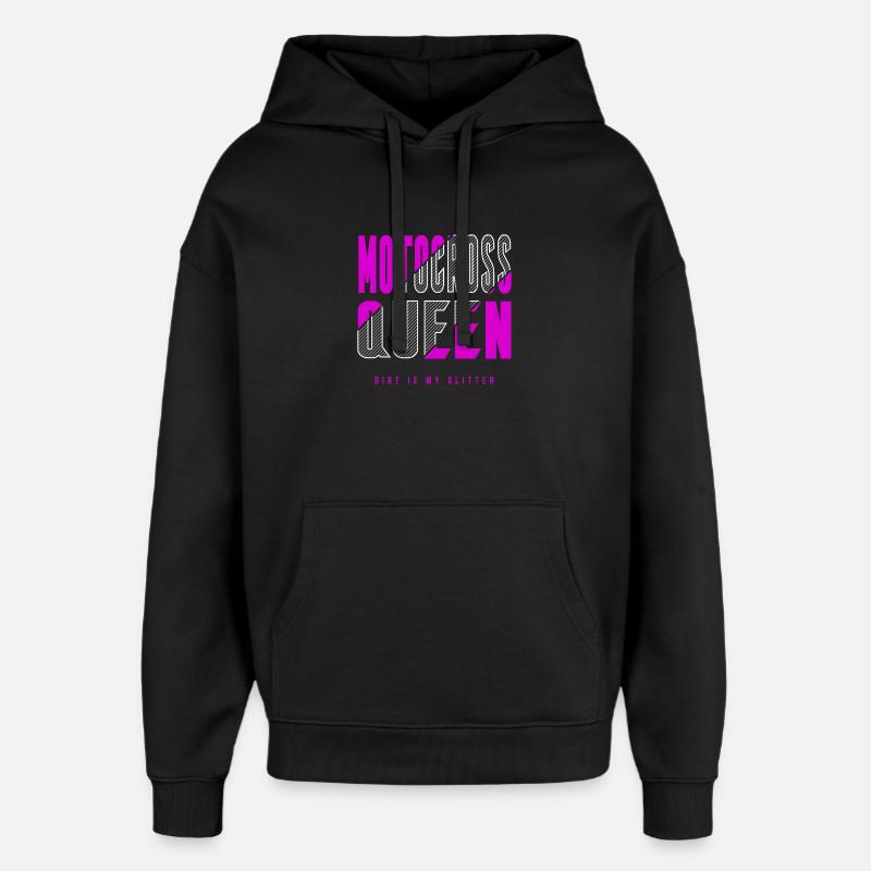 Reine du motocross - Sweat à capuche unisexe Stanley/Stella Oversized - noir