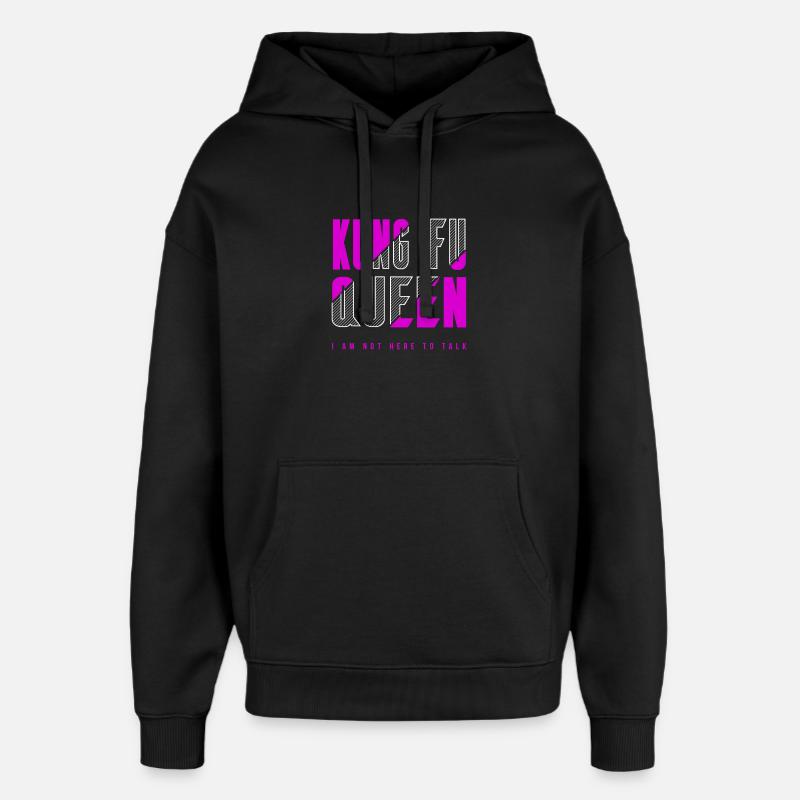 Reine du Kung Fu - Sweat à capuche unisexe Stanley/Stella Oversized - noir