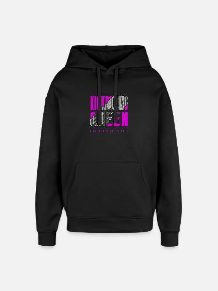 Kickboxing Queen - Oversized Unisex Hoodie by Stanley/Stella - black