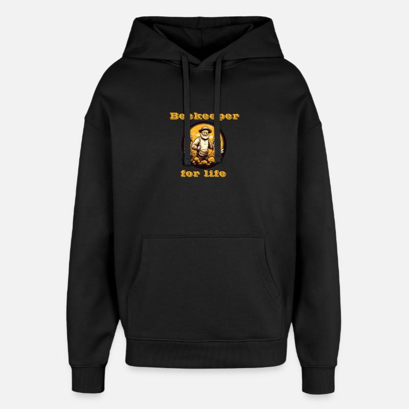 Beekeeper for life - Oversized Unisex Hoodie von Stanley/Stella - Schwarz