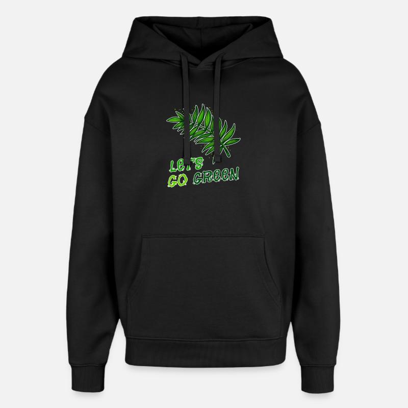Umweltschützer Mutter Erde Natur Statement Umwelt - Oversized Unisex Hoodie von Stanley/Stella - Schwarz