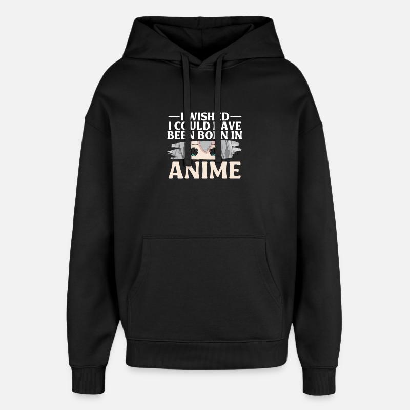 Conception de séries animées - Sweat à capuche unisexe Stanley/Stella Oversized - noir