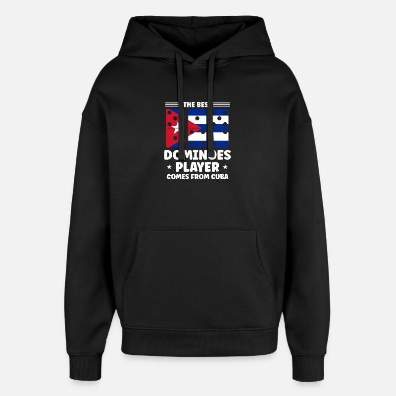 Conception de jeux Domino - Sweat à capuche unisexe Stanley/Stella Oversized - noir