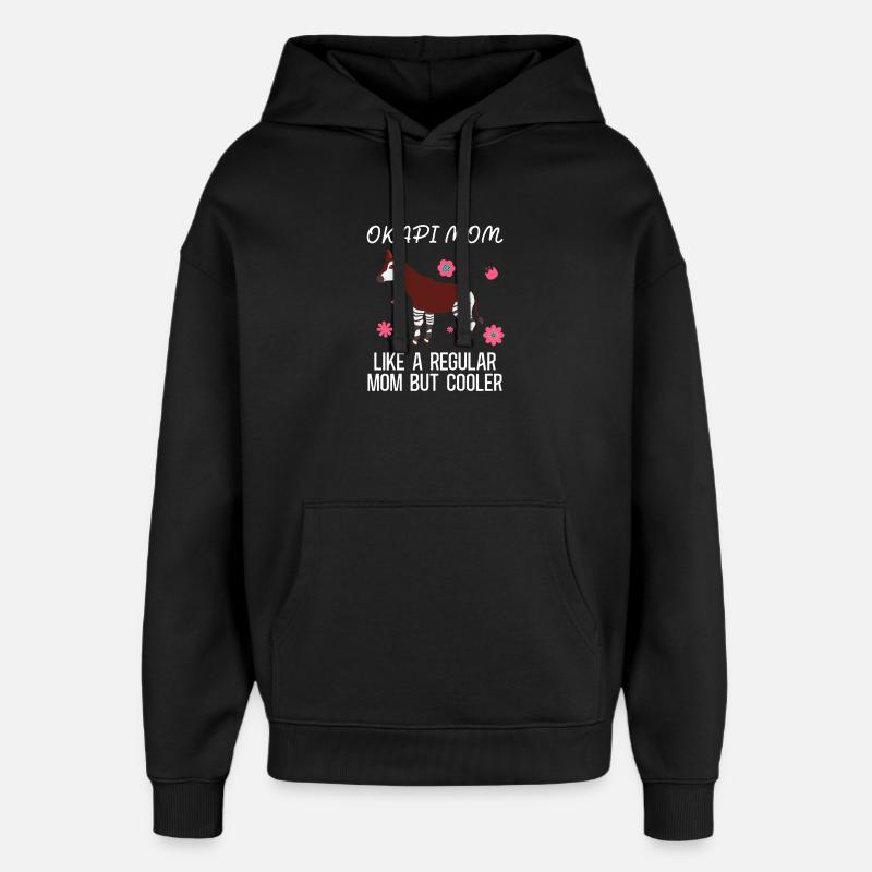 Okapi Wildnis Abenteuer - Oversized Unisex Hoodie von Stanley/Stella - Schwarz