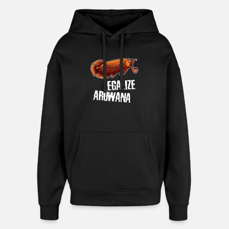 Fish Statement Pets Pet Animals - Oversized Unisex Hoodie by Stanley/Stella - black