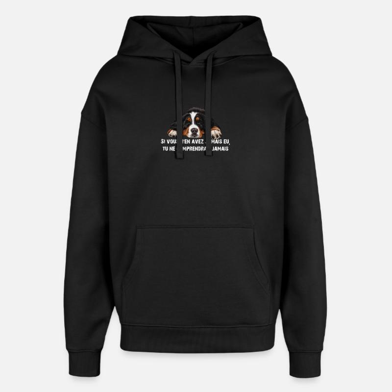 Berner Sennenhund - Oversized Unisex Hoodie von Stanley/Stella - Schwarz
