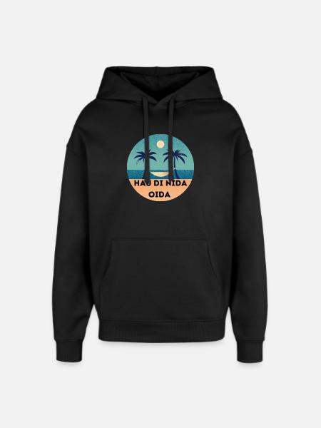 Hau di nida Oida. - Oversized Unisex Hoodie von Stanley/Stella - Schwarz