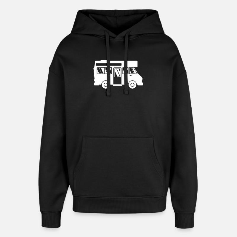 Wohnwagen Wanderlust Wanderer Camping Camper - Oversized Unisex Hoodie von Stanley/Stella - Schwarz