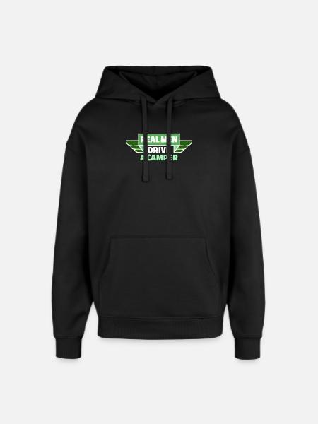 Camper Statement Camping Hiker Wanderlust - Oversized Unisex Hoodie by Stanley/Stella - black