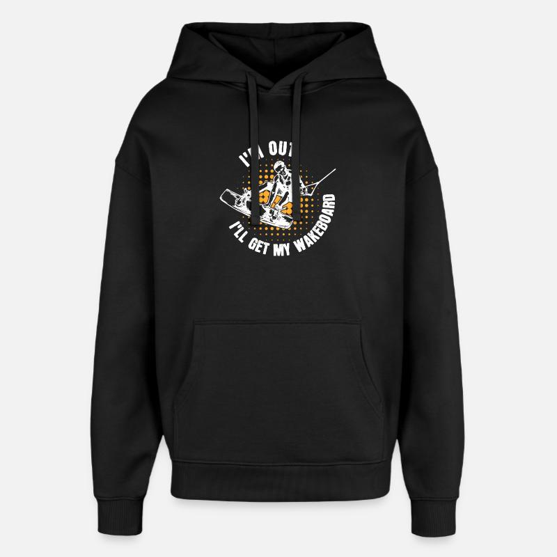 Kitesurfer Statement Wakeboard Surf Stunt - Sweat à capuche unisexe Stanley/Stella Oversized - noir