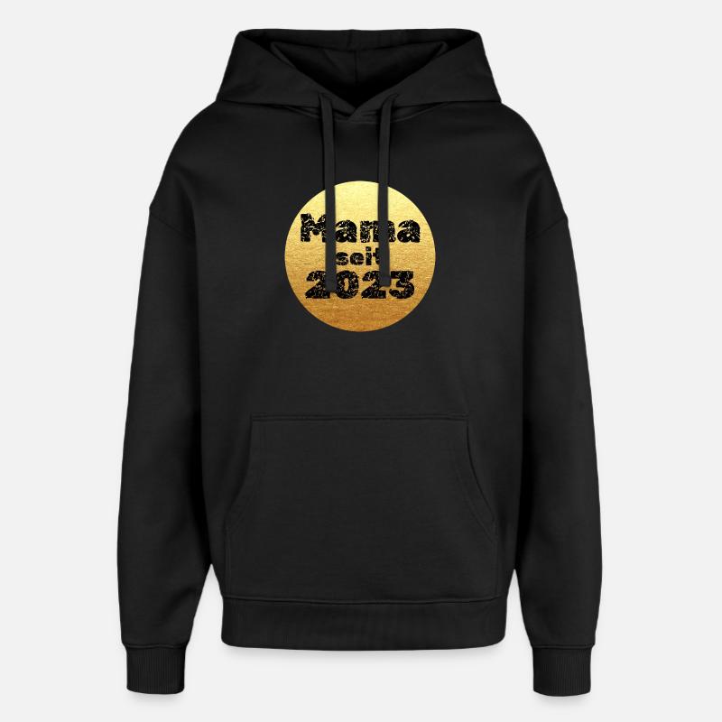 Mama seit 2023 - Oversized Unisex Hoodie von Stanley/Stella - Schwarz
