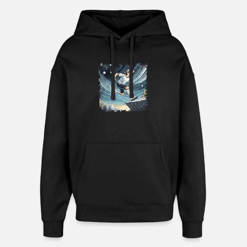 sportlicher Junge comic - Oversized Unisex Hoodie von Stanley/Stella - Schwarz