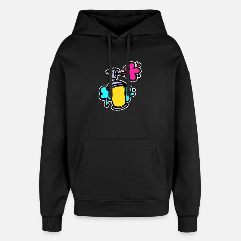 Graffiti Sreet Art Spraydose Sprayer Wildstyle - Oversized Unisex Hoodie von Stanley/Stella - Schwarz