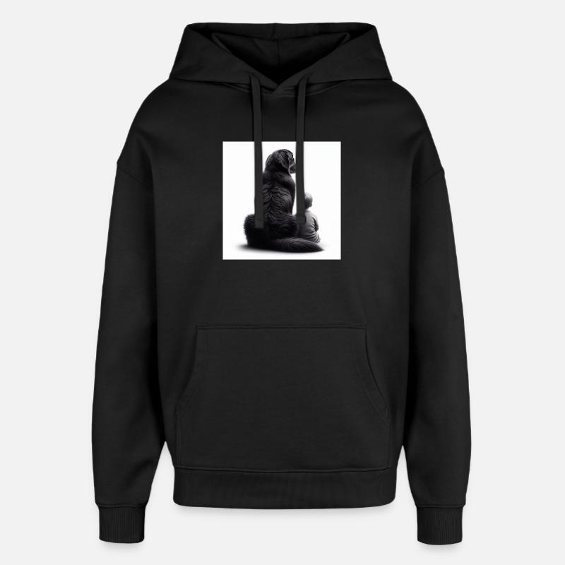 Berner Sennenhund - Oversized Unisex Hoodie von Stanley/Stella - Schwarz