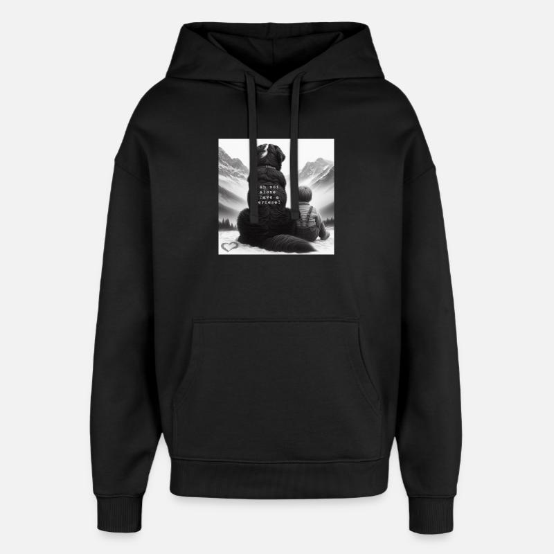 Bouvier bernois - Sweat à capuche unisexe Stanley/Stella Oversized - noir