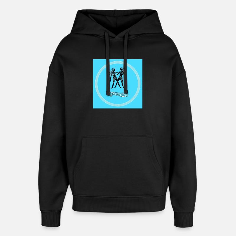Zwillinge - Oversized Unisex Hoodie von Stanley/Stella - Schwarz