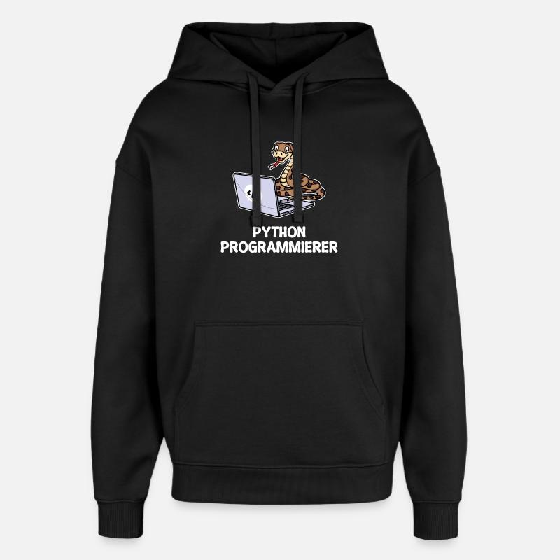 Developer Coden Statement Computer Programmer - Oversized Unisex Hoodie by Stanley/Stella - black