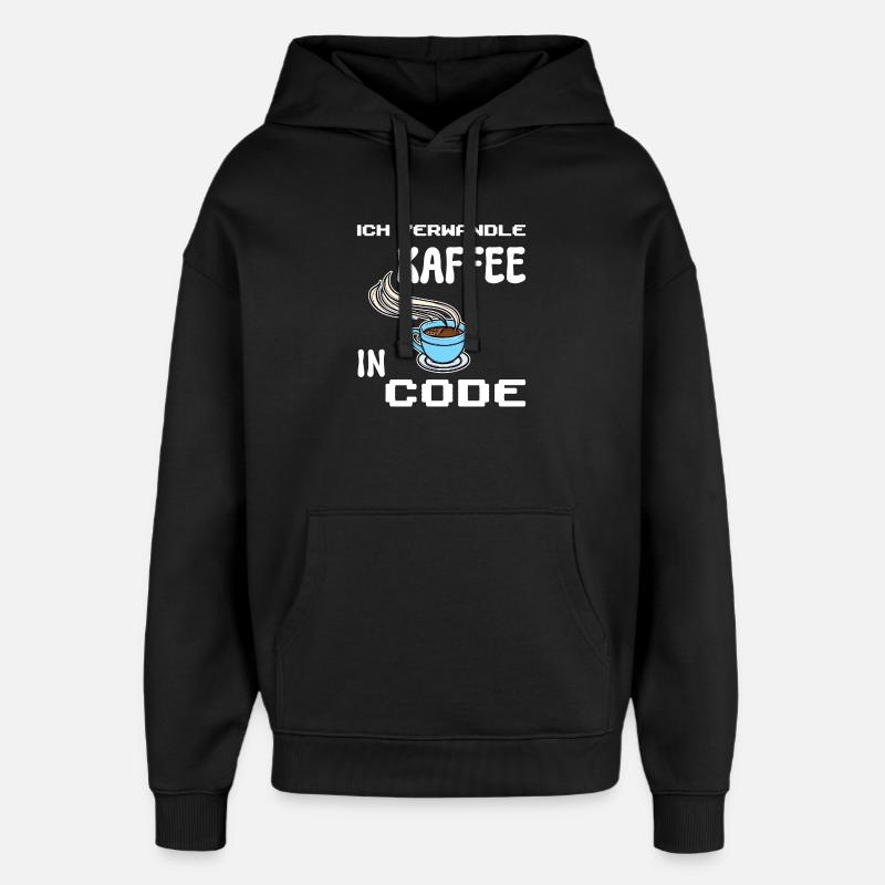 Developer Computerfreak Statement Coden Skripting - Oversized Unisex Hoodie von Stanley/Stella - Schwarz