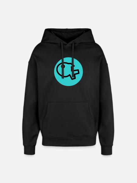 little fish - Oversized Unisex Hoodie by Stanley/Stella - black