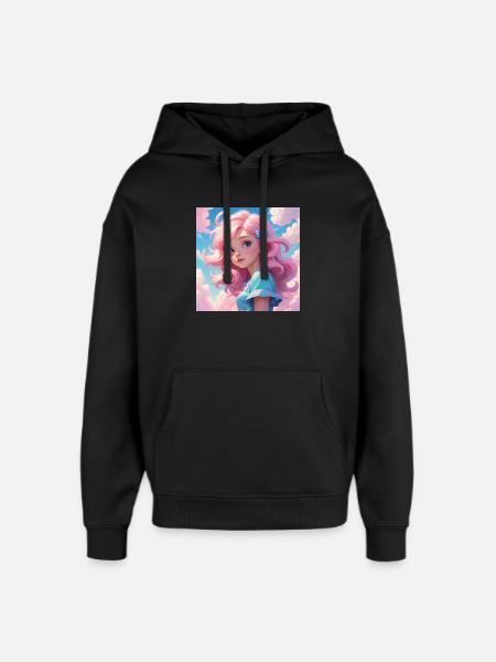 Fille - Sweat à capuche unisexe Stanley/Stella Oversized - noir