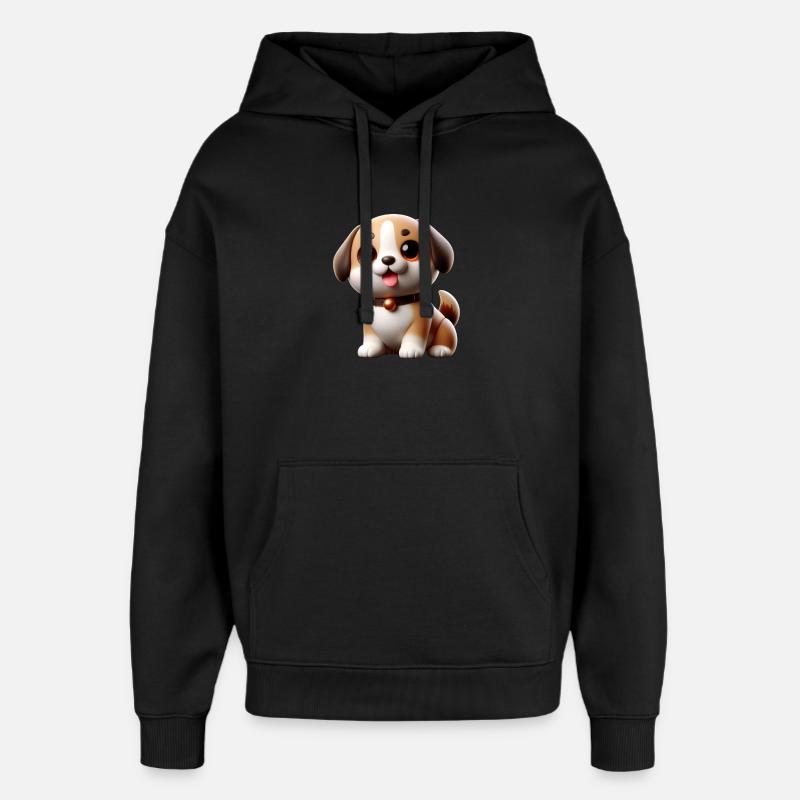 Niedlicher Hund - Oversized Unisex Hoodie von Stanley/Stella - Schwarz