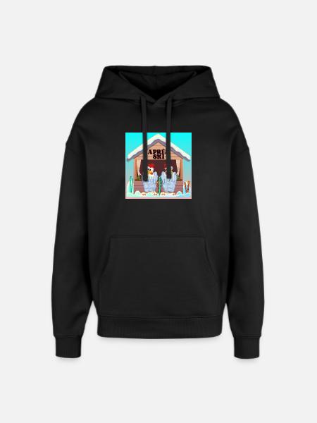 APRÈS SKI - WINTER CHICKEN POULTRY - Oversized Unisex Hoodie by Stanley/Stella - black