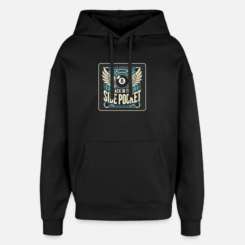 Design de billard - Sweat à capuche unisexe Stanley/Stella Oversized - noir