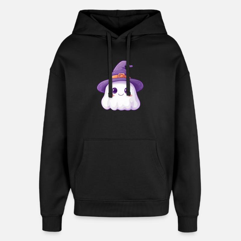 Fantôme mignon - Sweat à capuche unisexe Stanley/Stella Oversized - noir