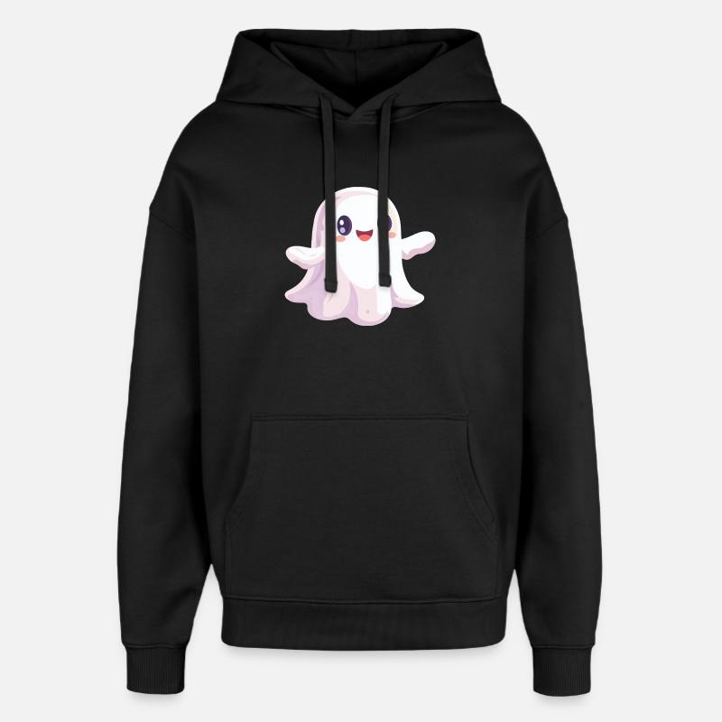 Fantôme mignon - Sweat à capuche unisexe Stanley/Stella Oversized - noir