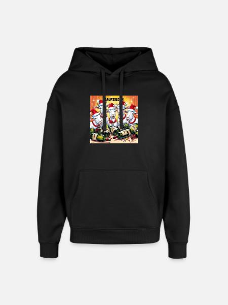 Saufziegen - Oversized Unisex Hoodie von Stanley/Stella - Schwarz