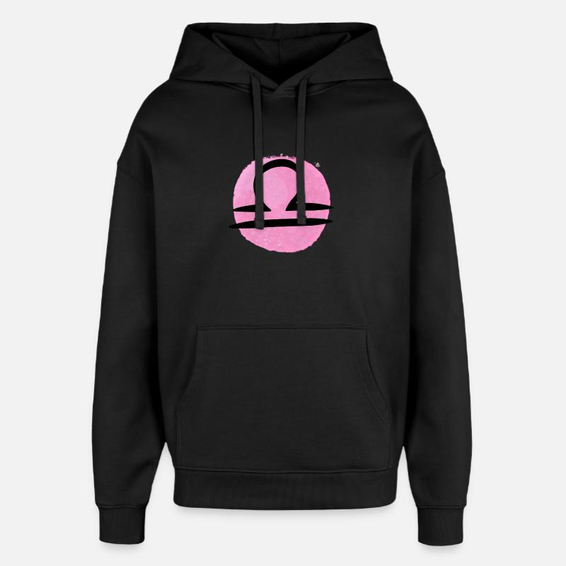 Sternzeichen Waage - Oversized Unisex Hoodie von Stanley/Stella - Schwarz