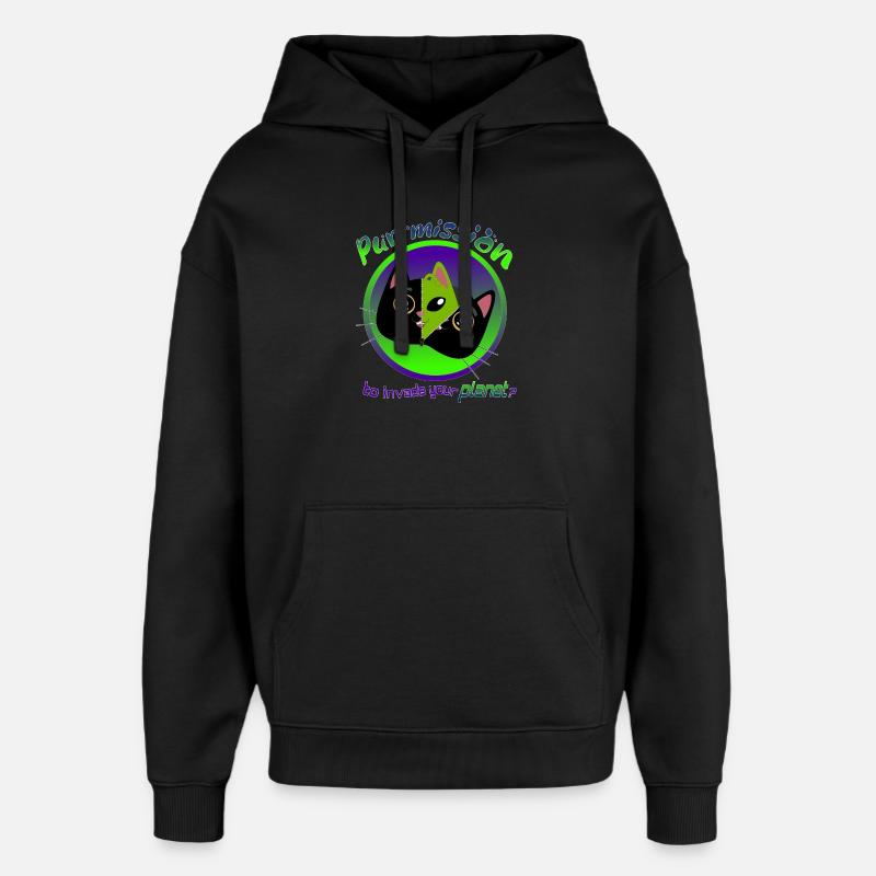 Envie d’envahir votre planète ? - Sweat à capuche unisexe Stanley/Stella Oversized - noir