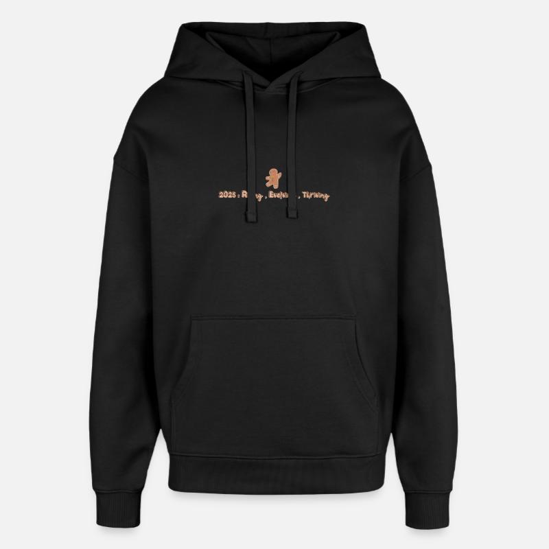 Gingerman 2025: Ascension Douce - Sweat à capuche unisexe Stanley/Stella Oversized - noir