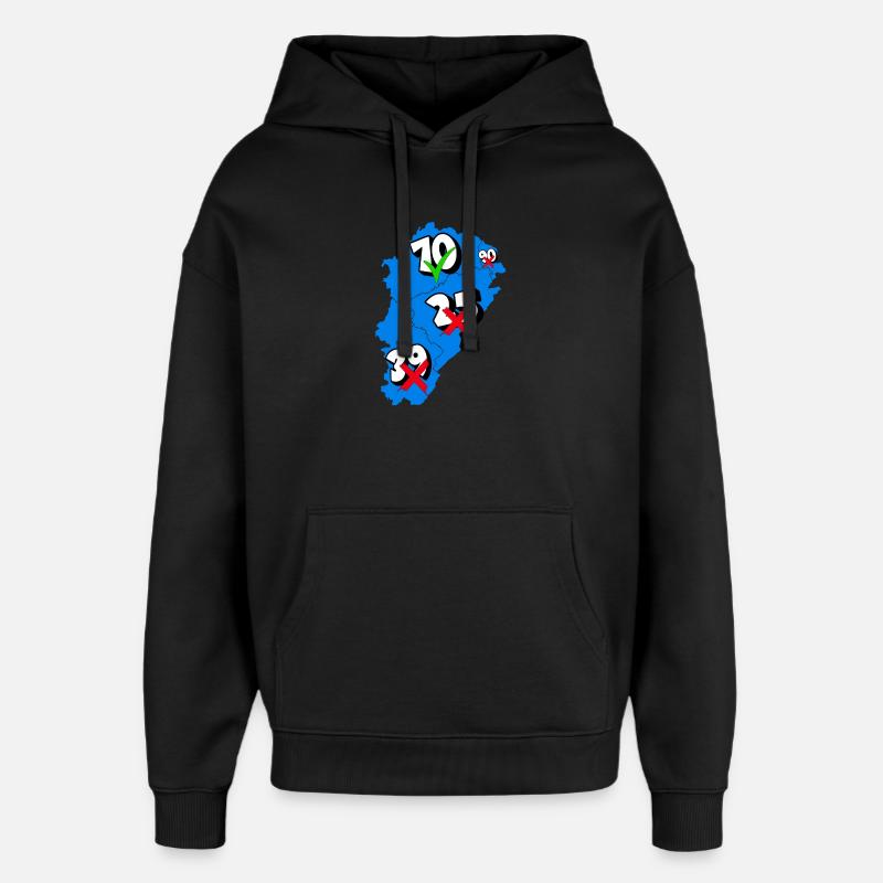 Région franche comté - Sweat à capuche unisexe Stanley/Stella Oversized - noir