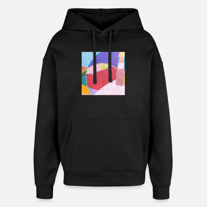 Bunte Wandmalereien - Oversized Unisex Hoodie von Stanley/Stella - Schwarz