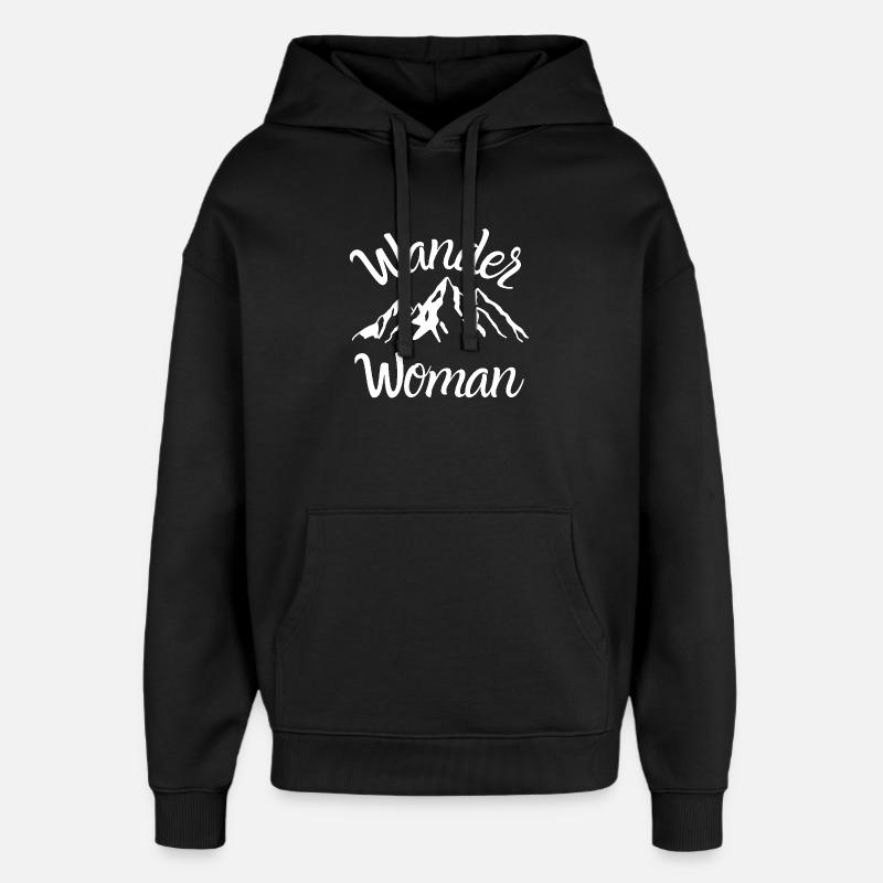 Wander Women - Oversized Unisex Hoodie von Stanley/Stella - Schwarz