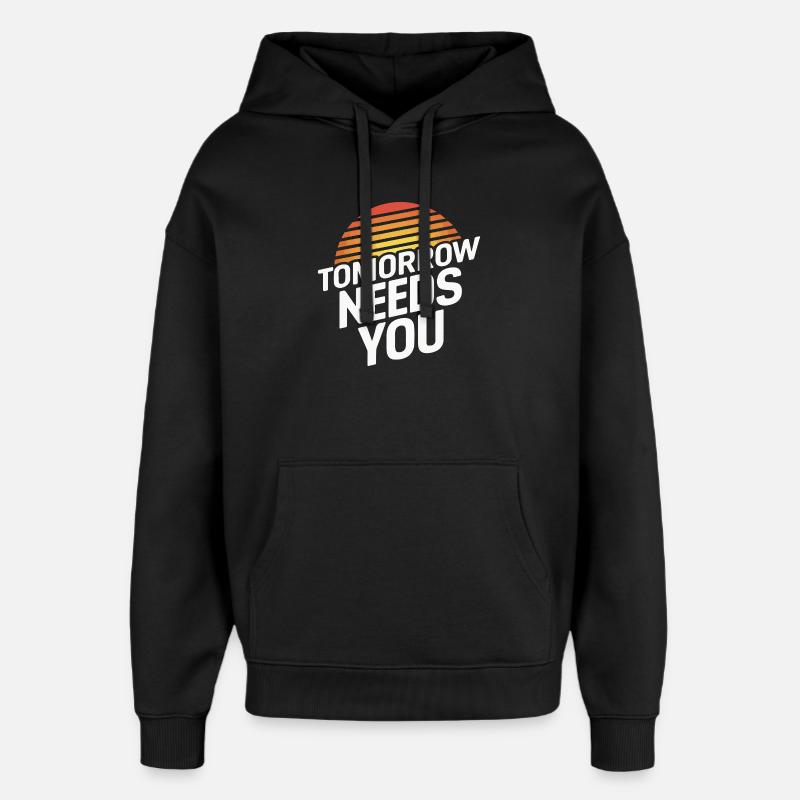 Die Zukunft braucht Sie - Oversized Unisex Hoodie von Stanley/Stella - Schwarz
