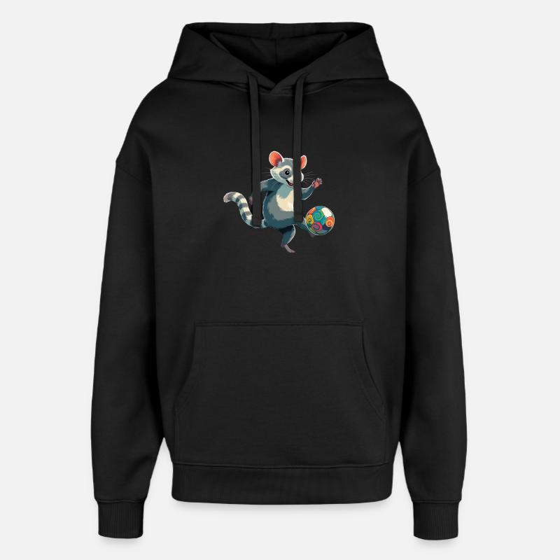 tlacuache - Oversized Unisex Hoodie von Stanley/Stella - Schwarz