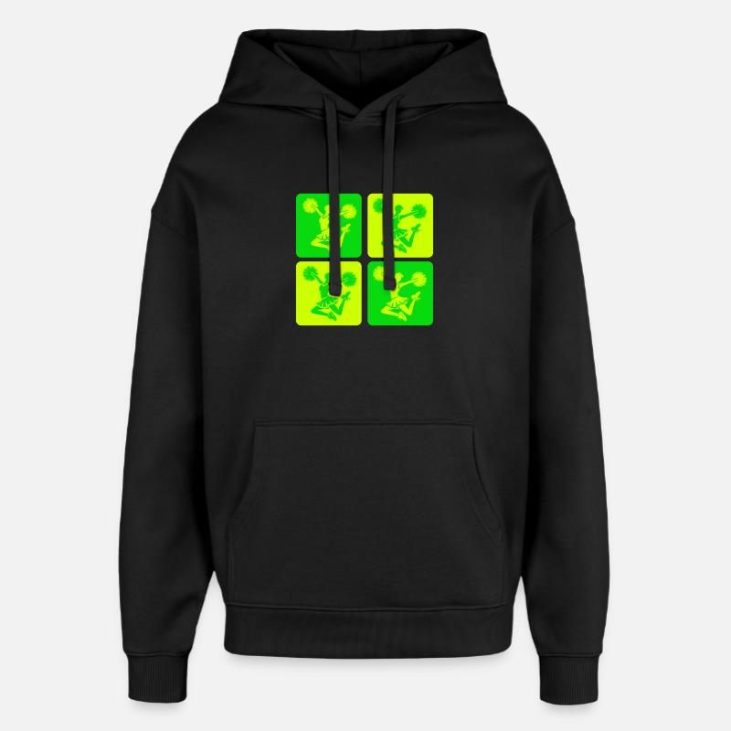 Conception de pom-pom girl - Sweat à capuche unisexe Stanley/Stella Oversized - noir