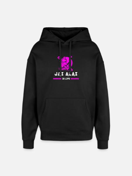 Jai Alai is alive - Oversized Unisex Hoodie by Stanley/Stella - black