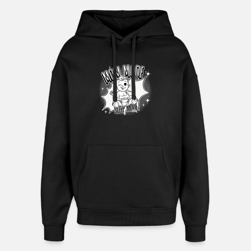Mom Mode On – Sleep Mode Off - Oversized Unisex Hoodie von Stanley/Stella - Schwarz