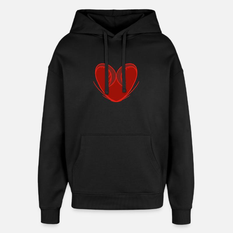 L’amour est essentiel - Sweat à capuche unisexe Stanley/Stella Oversized - noir